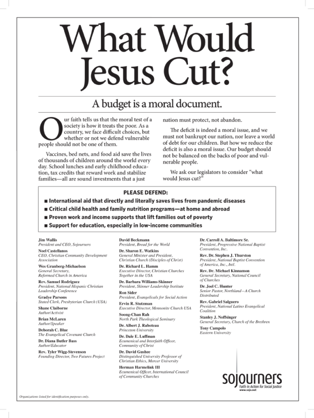 What Would Jesus Cut?