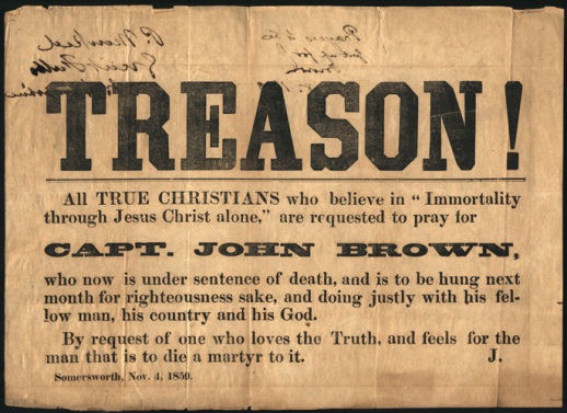 John Brown treason poster